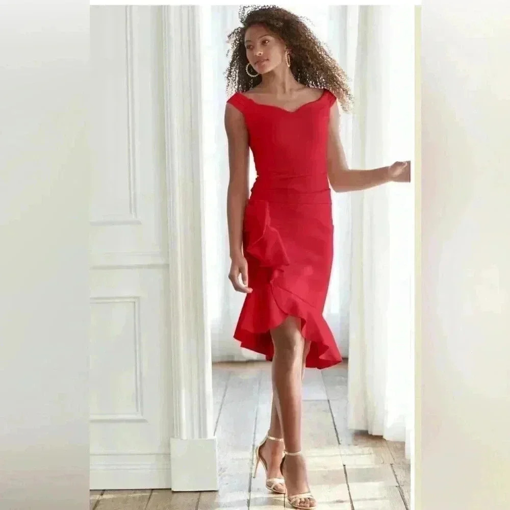 VENUS WOMENS red cocktail dress
